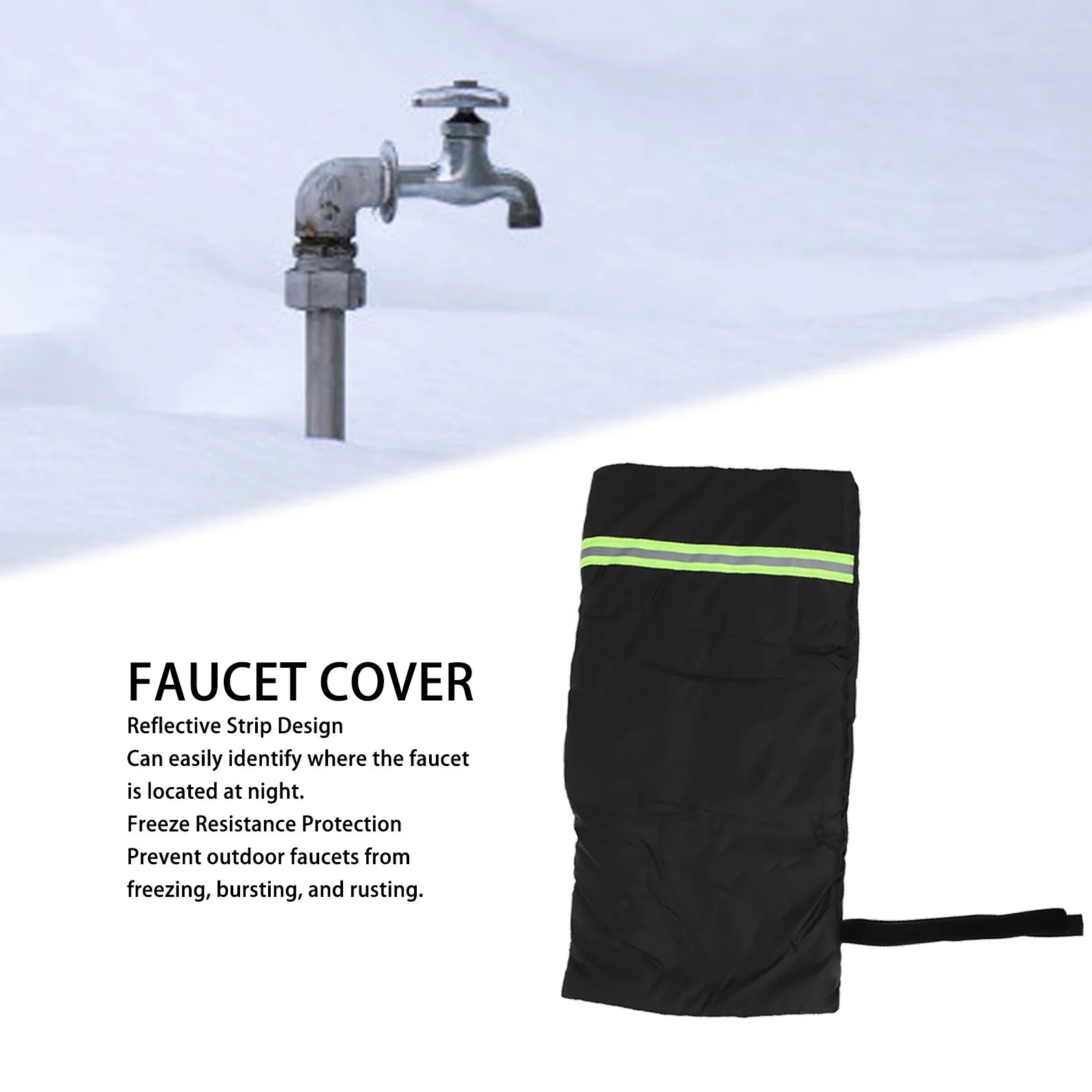 Faucet Antifreeze Cover For Winter Warmth Suitable For Outdoor Camping And Rv Faucets Warm Keeping Freeze Resistance Qme