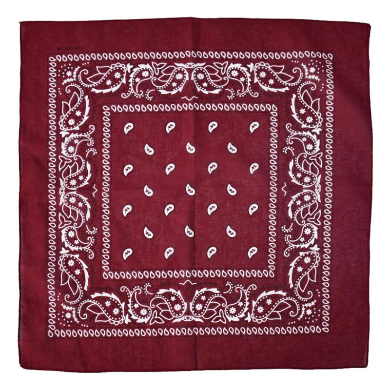Headbands Cotton Print Bandana Head Scarf Headwraps Women Designer Headwear Double Sided Head Wrap Men Masks Face Hijab Scarves Qme A12 54cm-54cm