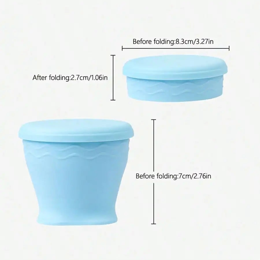 Portable Foldable Water Bridge Outdoor Camping Travel Cup 6 76 Ounce Qme blue