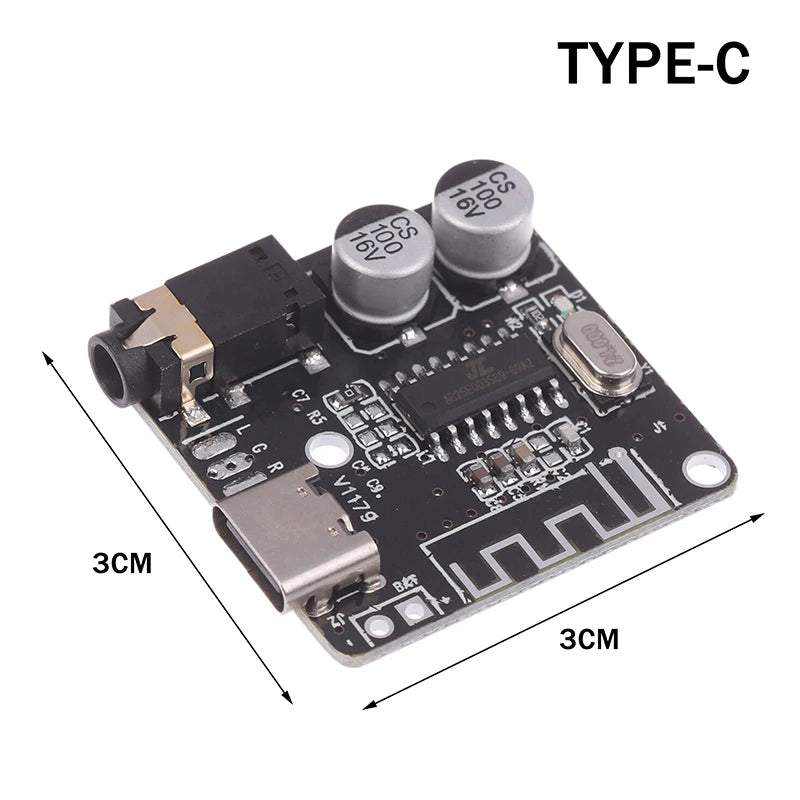 Type-c Bluetooth Audio Receiver Board 5 1 MP3 Lossless Car Decoder Qme