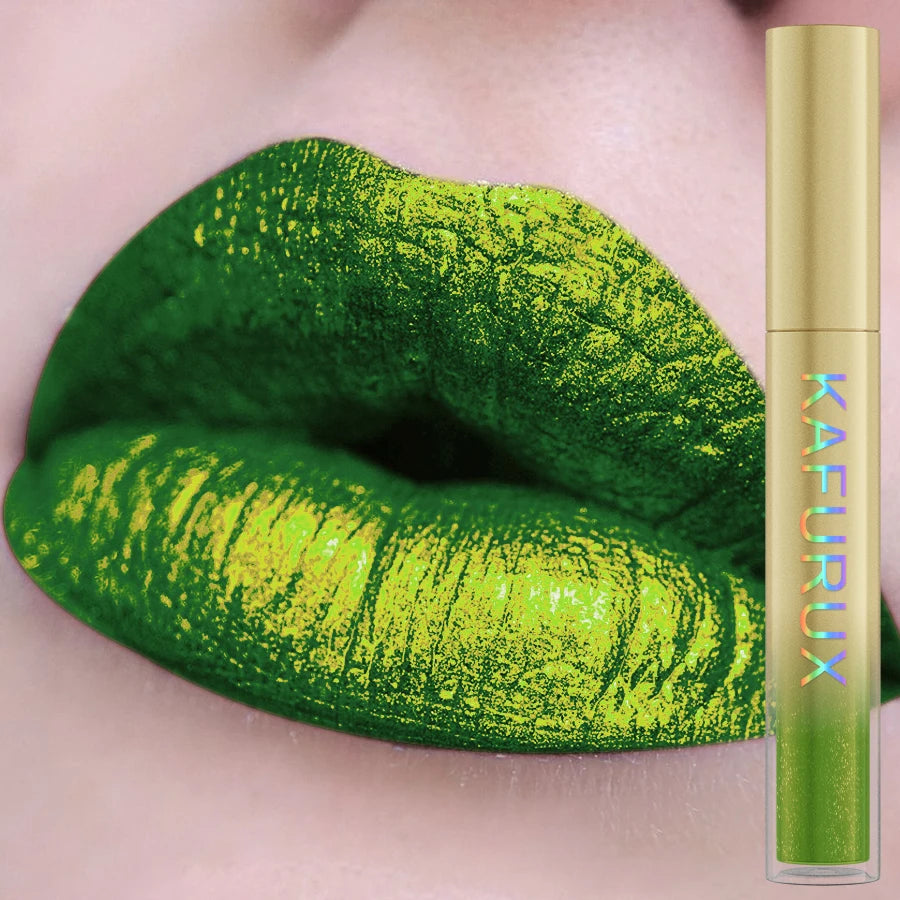 14 Colors Sparkling Shine Lip Glaze Glitter Metallic Long Lasting Qme 109