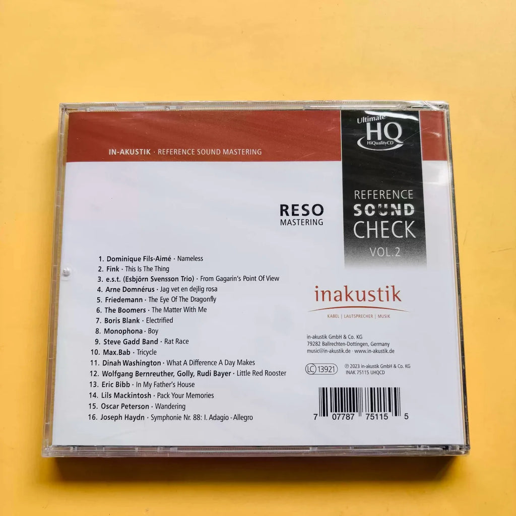 Audiophile Test Disc Reference Sound Check Vol.2 UHQCD High-Quality Edition Ultimate Reference for Audio Tuning Sound Comparison Qme