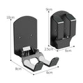 Wall Mounted Game Controller Bracket Base No Punching Easy Install Qme black
