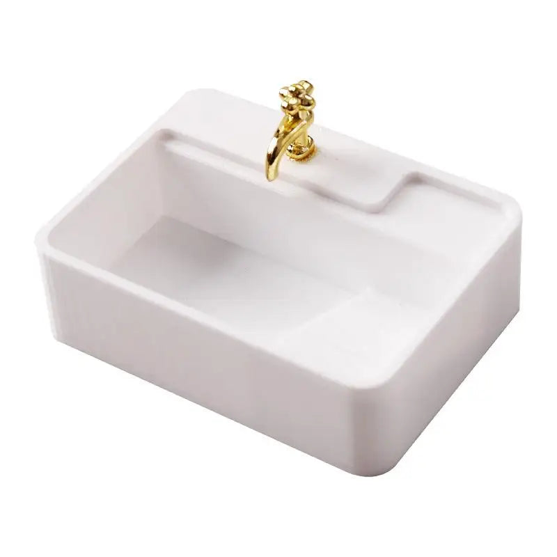 1 12 Home Accessories Dollhouse Bathroom Wash Basins Sinks Model Qme A2