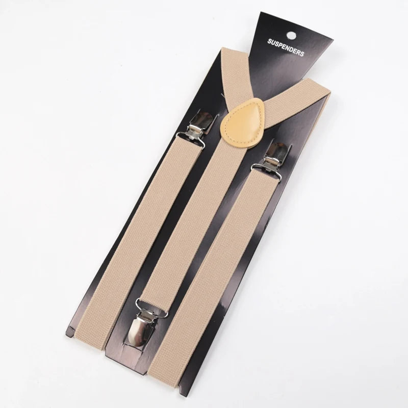 30 Colors Vintage Suspenders Men Women Y Back Adjustable Straps