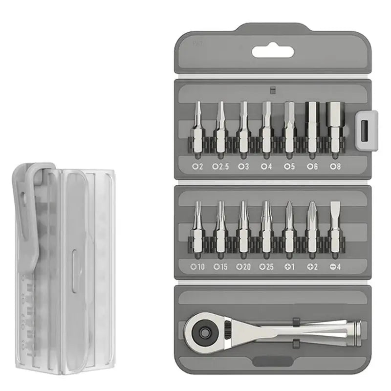 A02F-Detachable Foldable Screwdriver Set Multifunctional Driver Bits Tool Kit Screwdriver Tips For Home Repair Qme
