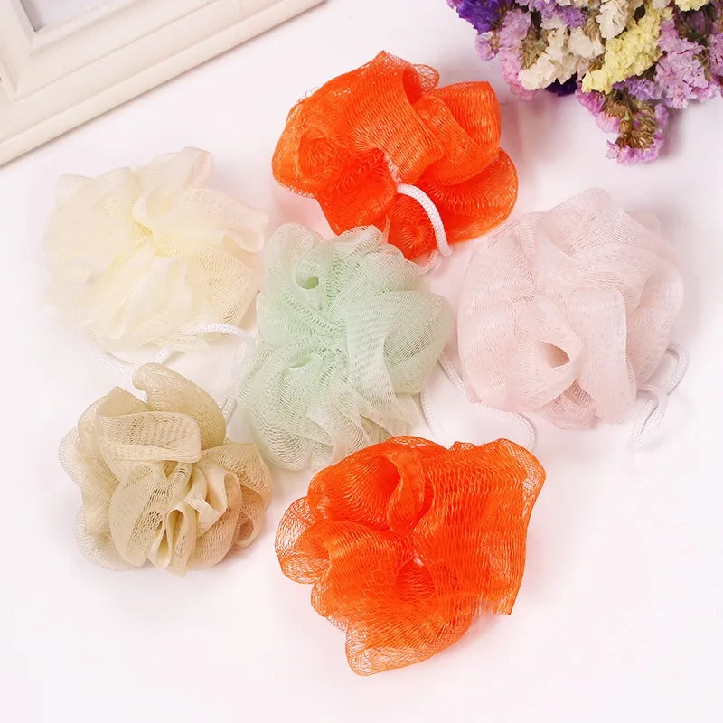 10Pc Color Random Bath Shower Soap Bubble Body Wash Exfoliate Puff Sponge Mesh Net Ball Bath Brushes Random Color Wholesale Qme