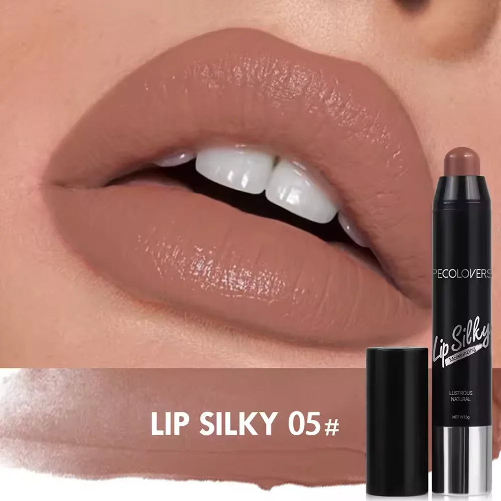 Matte 4-Color Lipstick Pen Waterproof Long-lasting Easy Apply Qme Light brown