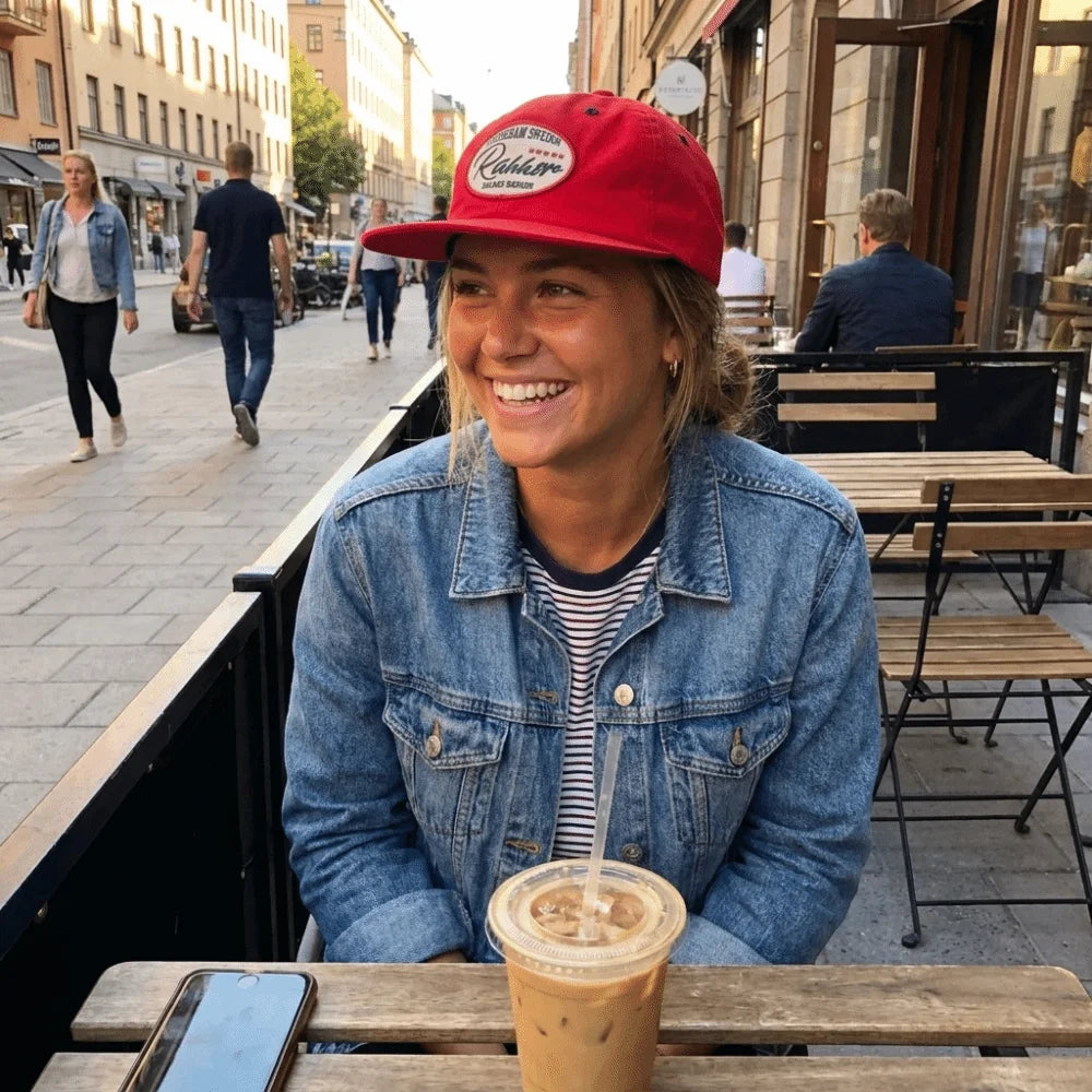 Breathable Quick-Drying Baseball Cap Embroidered Letters Sun Protection Lightweight Duckbill Cap Versatile Wear Flat Brim Qme