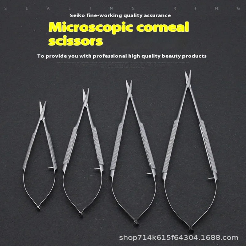 Ophthalmic Instruments Microsurgical Corneal Scissors Hand Surgical Qme