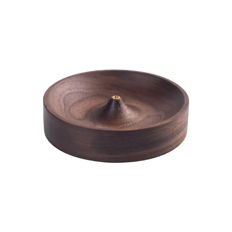 Solid Wood Incense Burner Ebony Acacia Scented Saucer Chinese Home Qme