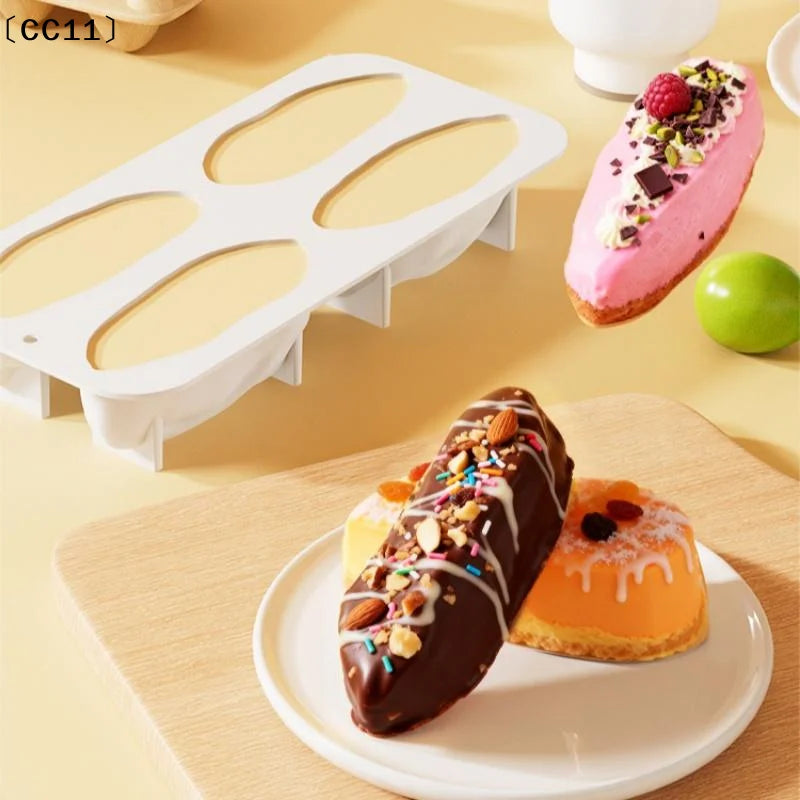 4-Cell Pistachios Nut Design Silicone Chocolate Mold Food Grade Qme