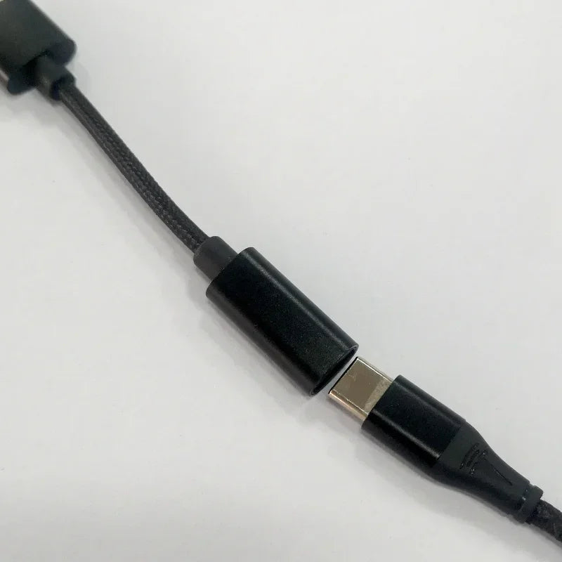 Black Type-c Adapter Type-c Female To USB Male Adapter Android Mobile Phone Charging Data Cable 10cm Qme