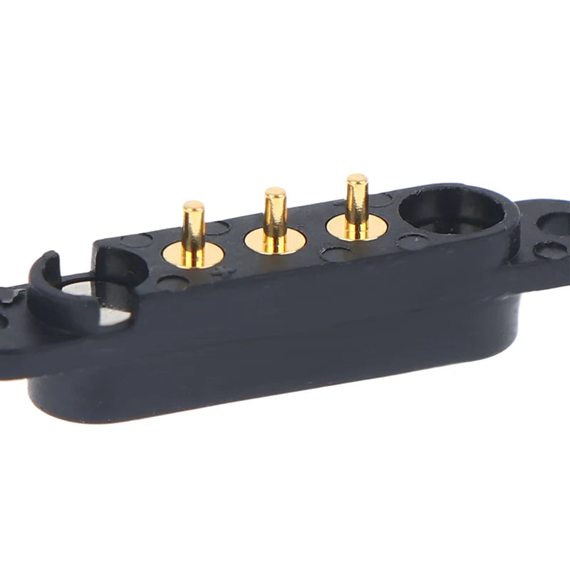 DC 12V 3A Waterproof Magnetic Pin Connector 3P 4P Pin Male Female Spring Loaded DC Power Socket Qme