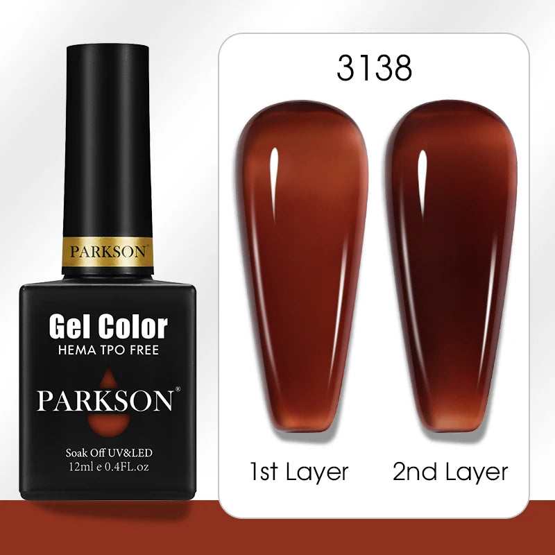 Parkson Colorful Nail Gel Polish Lacquer Soak Off UV LED Long Lasting
