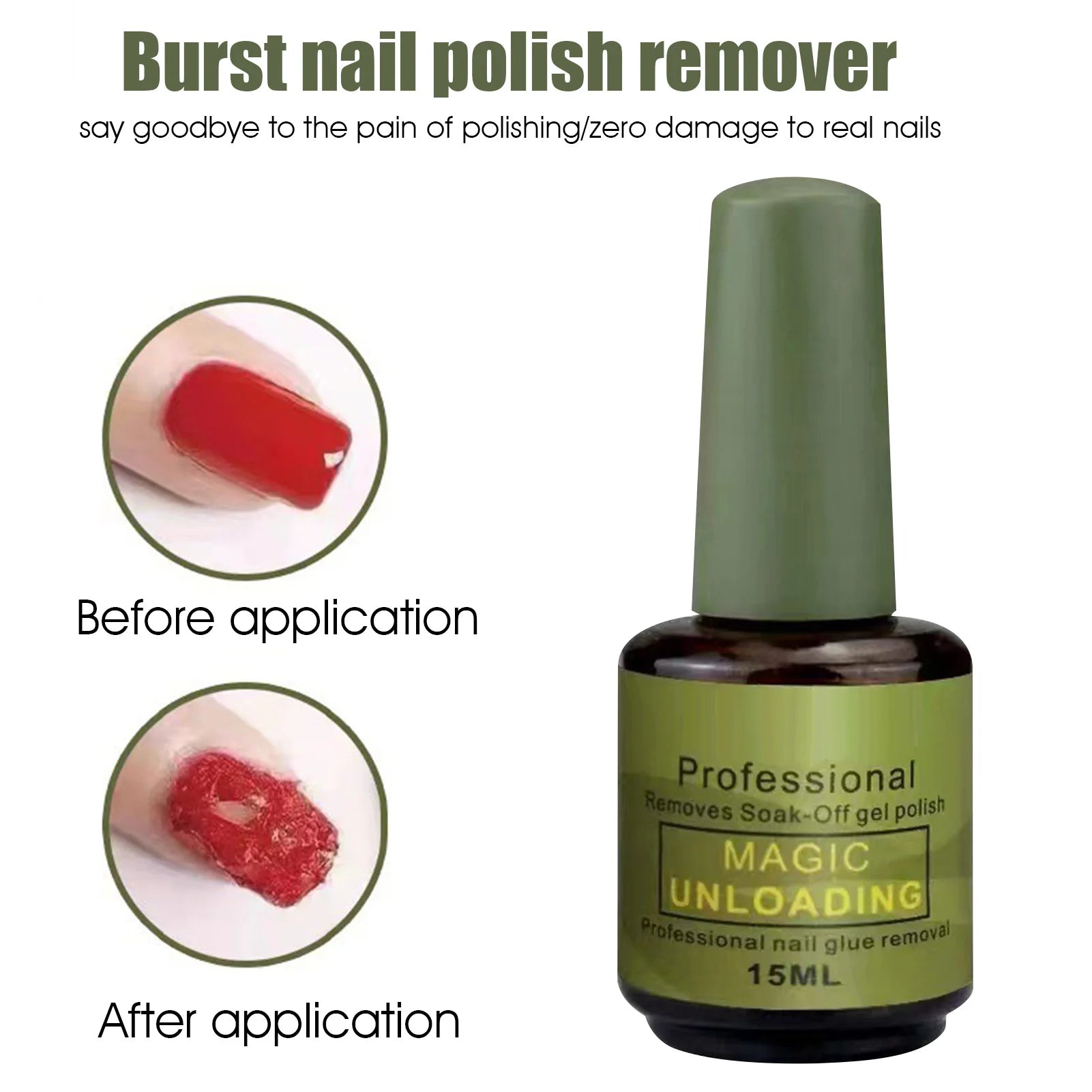 Nail Gel Magic Remover Soak Off Polish Delete Primer Acrylic Clean Qme