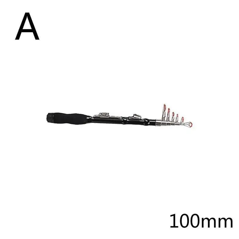 Mini Telescopic Fishing Rod Hard Fiberglass Portable Pocket Pole Tool Qme 1pcs