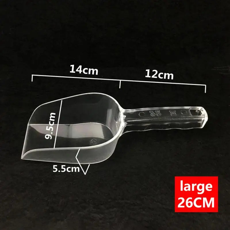 Bar Buffet Favor Party Ice Sugar Sweets Candy Clear Acrylic Scoops Qme A3