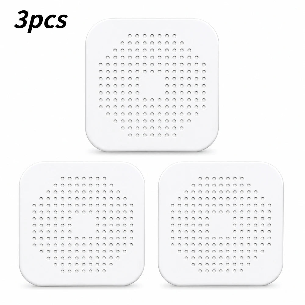 1/3/5pcs Multifunctional Silicone Hair Trap,Sink Drain Stopper Filter for Kitchen Bathtub Shower Floor Home Accessory Qme white 3pcs