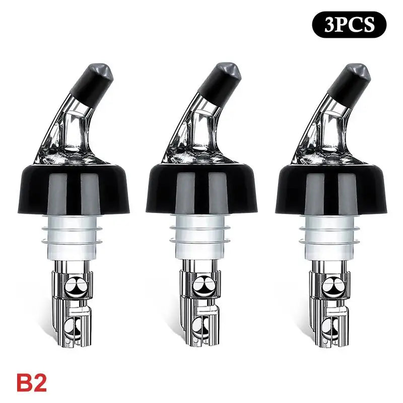 1 Wine Pourer Automatic Measured Bottle Quick Spirit Measure Drinks Qme B2 3pcs