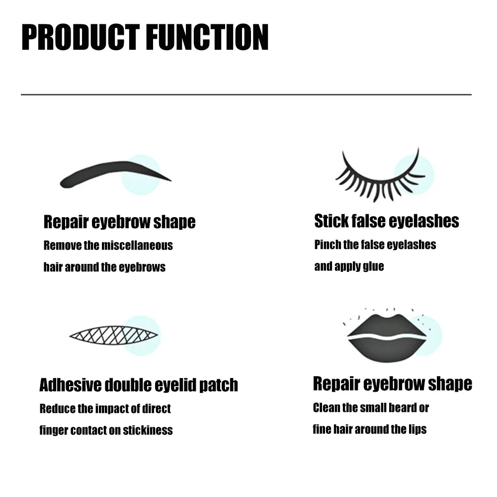 Colorful Eyebrow Tweezers Professional Stainless Steel Men Women Qme