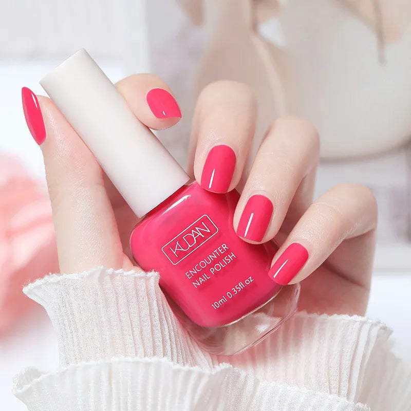Water-based Nail Polish Long Lasting Tearable Quick Dry No Bake