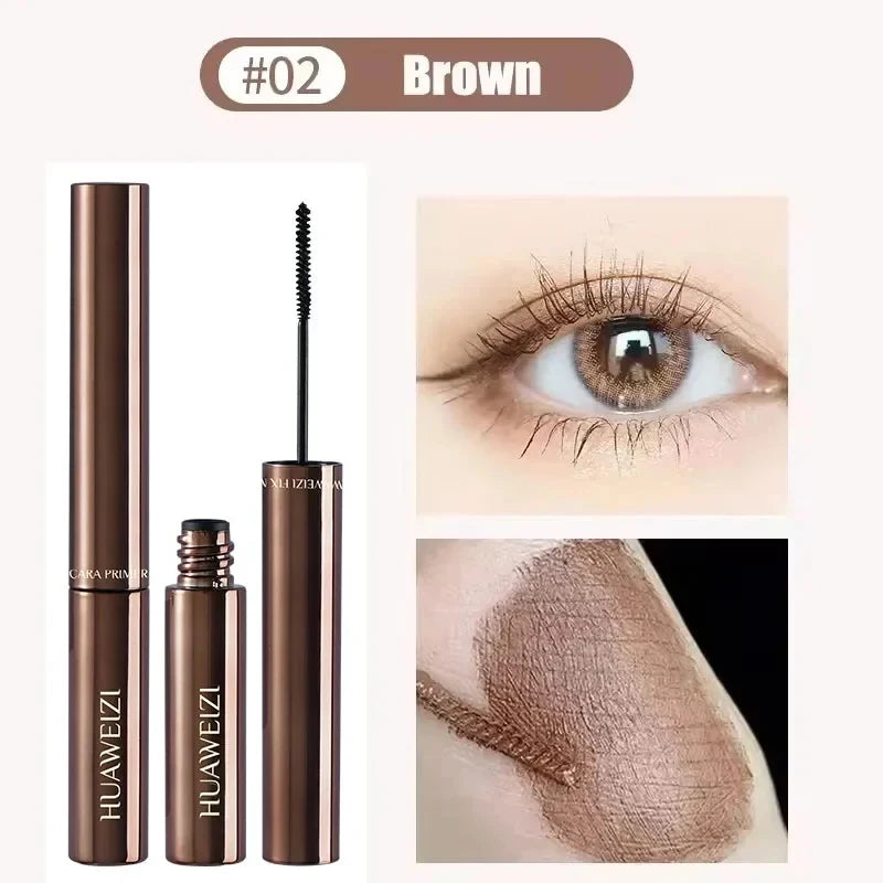 Waterproof 4D Mascara Thick Long Smudge-proof Plump Encrypted Long-lasting Curling Large Eye Makeup Makeup Tools Qme brown