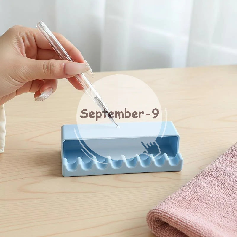Plastic Brush Holder Stain Proof Easy Carry Space Saving Watercolor Qme