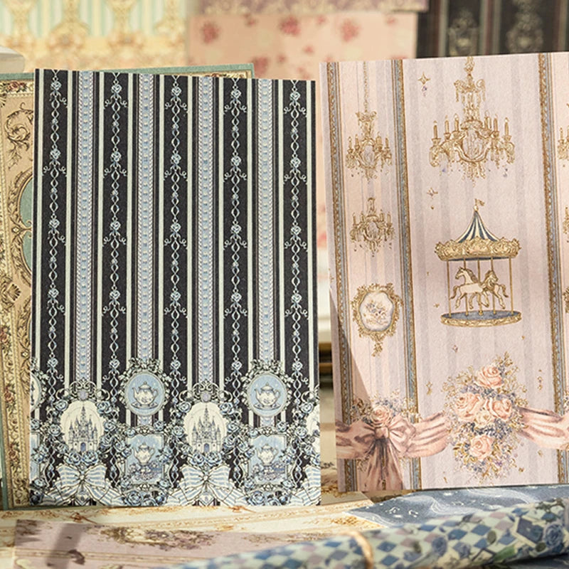 Soft Pastoral Textured Scrapbook Paper, Plaid & Floral Prints for Journal Background Collage Perfect Gift Choice Qme