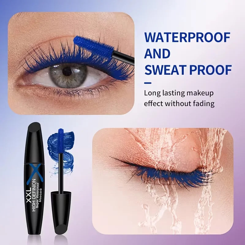 6-Color Mascara Volumizing Lengthening Waterproof Smudge-proof Qme