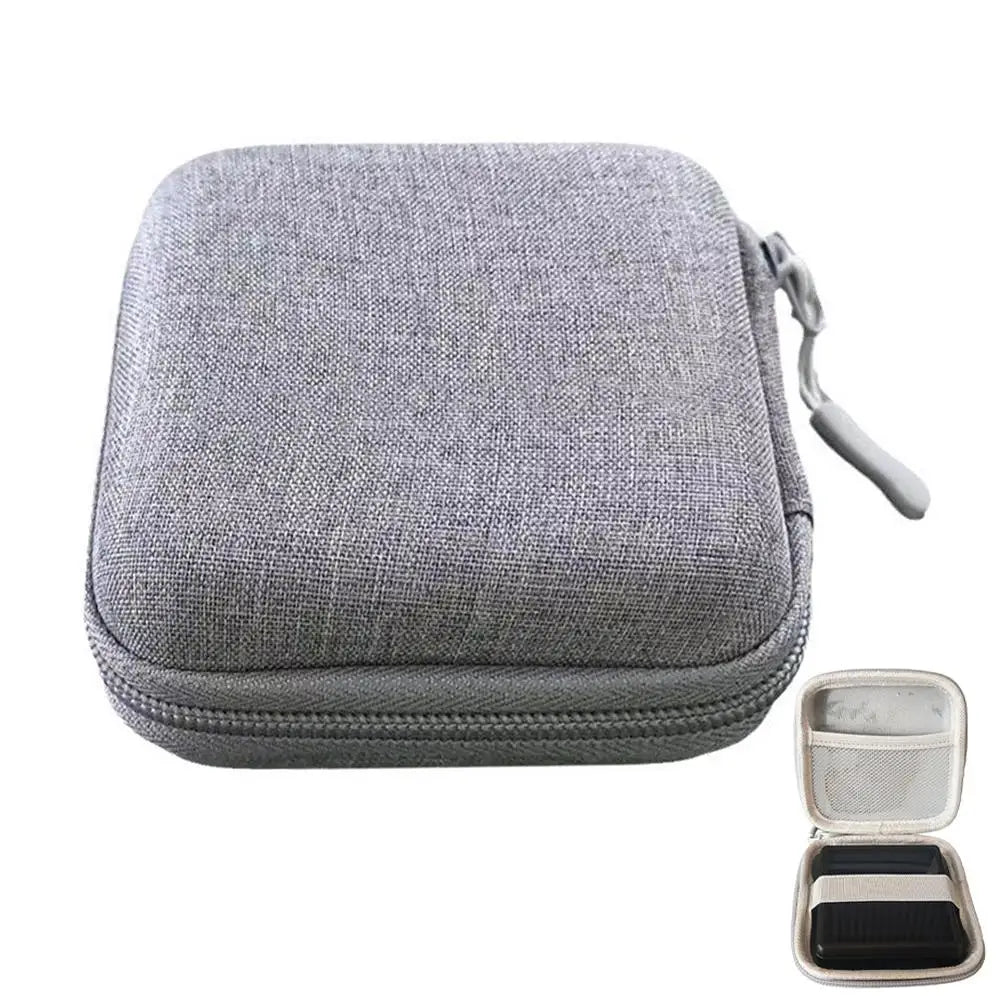 For ANBERNIC RG ROTATE Carrying Case Portable Storage Bag Protective Handbag Lightweight Shockproof Antiscratch Qme gray