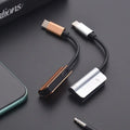 5pcs USB C DAC Adapter 2 in 1 Type C to 3.5 Earphone Adapter Audio Type-c to Earphone 3mm Jack AUX usb c 3.5 Adapters Qme Gold 5pcs