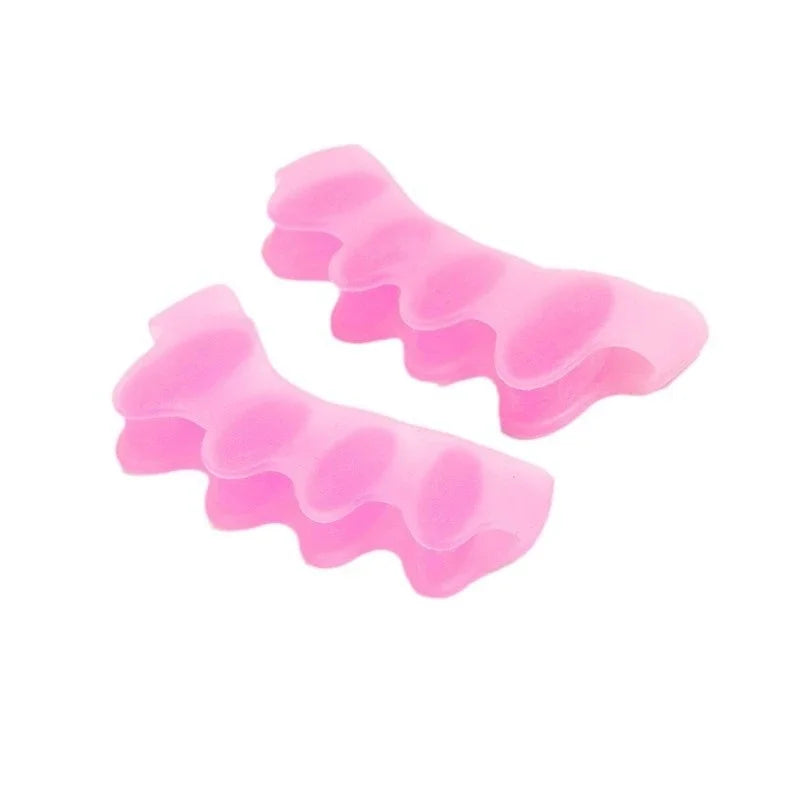 1/3/5pair orthosis protector toe separator suitable bunion corrector material soft gel toe separation foot care tool Qme 2pcs pink