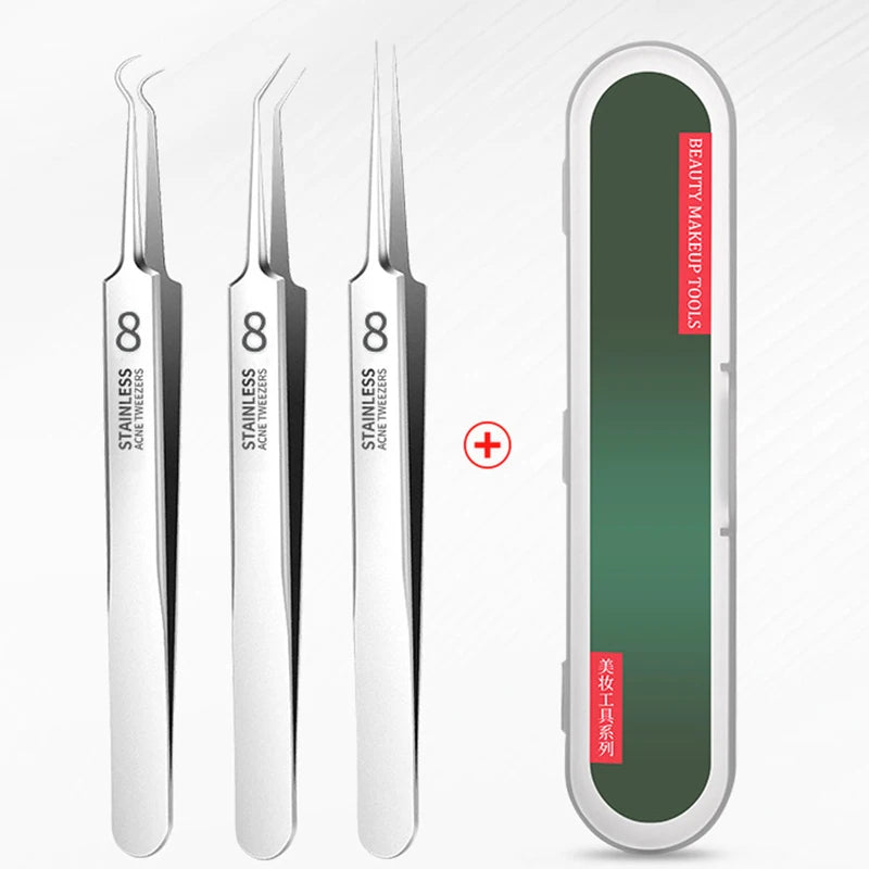 Skin Care Tool Tweezers Beauty Salon Remover Acne Needleultra-fine Qme
