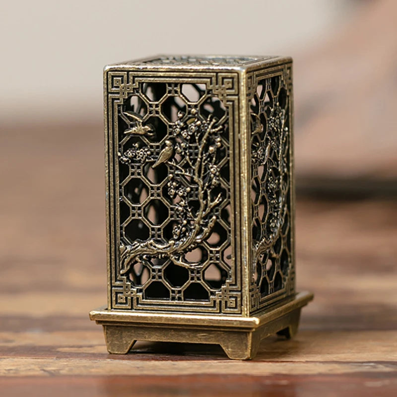 Vertical Incense Burner Alloy Hollow Incense Holder Xiangyun Stickless Powder Lasting Fragrance Incense Accessories Home Ornamen Qme Style C