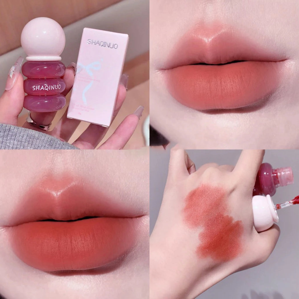 SHAQINUO Lip Mud Glaze Matte Velvet Clay Long-lasting Non-drying Qme S9092-3