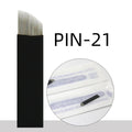 50PCS Black Microblading Needles PMU Tattoo Needles Permanent Makeup Blade 9Pin 12 14 16 U18 Manual Eyebrow Pen Blades Qme Flex 21pin Lot Of 50PCS
