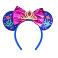 New Glitter Crown Castle Hairband Girls Princess Party Headwear Sequins Mouse Ears Bow Headband Hair Accessories Kids Boutique Qme Headband 12