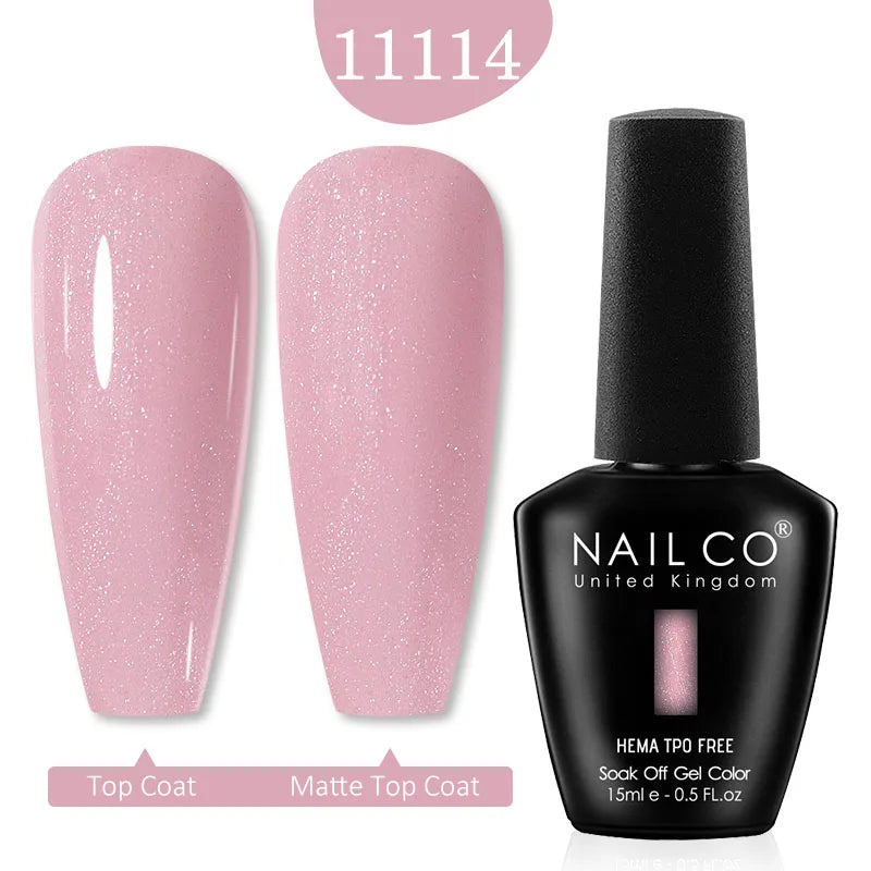 NAILCO Glitter Reflective Series Gel Nail Polish Nails Art Semi