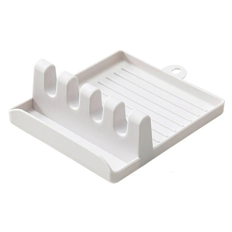 CC11Pot Lid Holder Mat Multi-function Heat Resistant Drying Pad Qme White