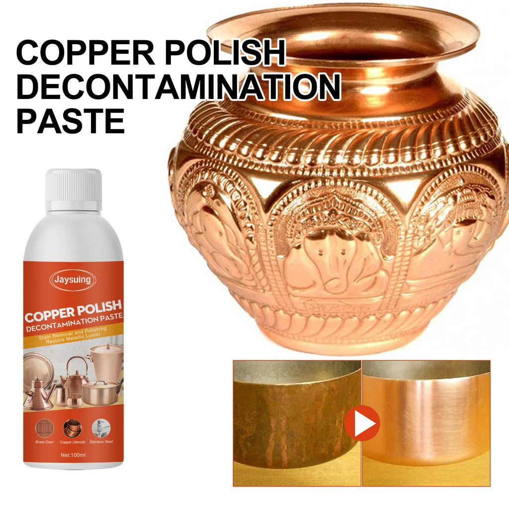 Brass and Copper Tarnish Remover Harmless Non-abrasive Metal Polish Cleaner for Fences Taps Colorful Steel Tiles Qme