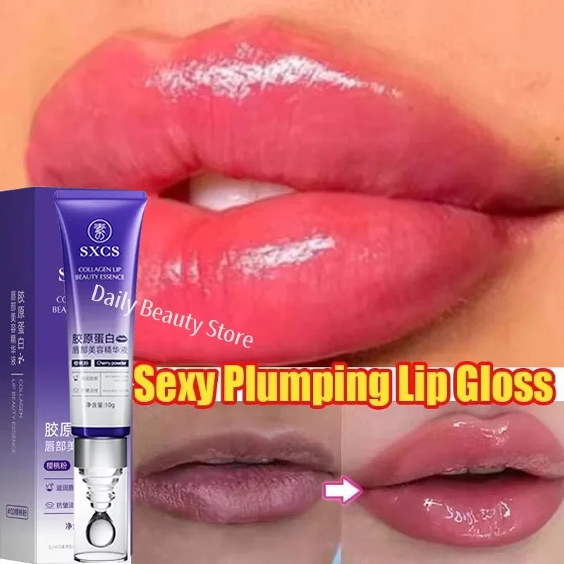 Instant Lip Plumping Essential Oil Nourishing Antiwrinkle Moisturising Sexy Lip Care Ultimate Plumping Lip Gloss Serum Cosmetics Qme