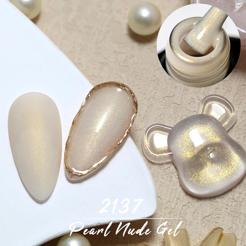 Arte Clavo Pearl Shell Gel Nail Polish Glitter Auroras Soak Off UV Qme 2137