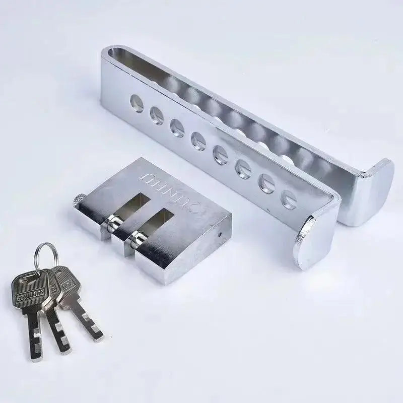 Car Anti-Theft Lock Steering Wheel & Brake Pedal Clutch Lock Safety Door Lock Interior Protection for Vehicle Security Qme A