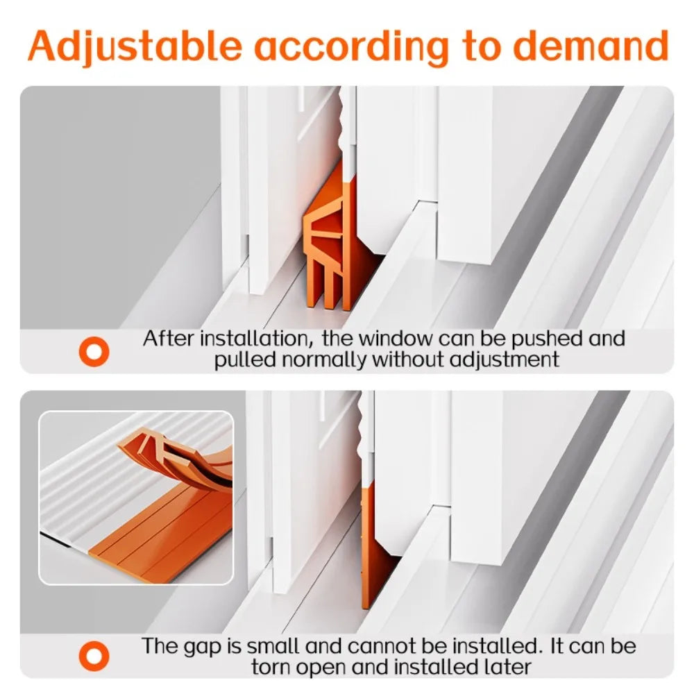 4/2M Sliding Window Sealing Strip Winter Windproof Soundproof Window Sealing Strip Door Sealing Gap Insect Proof Filling Strip Qme