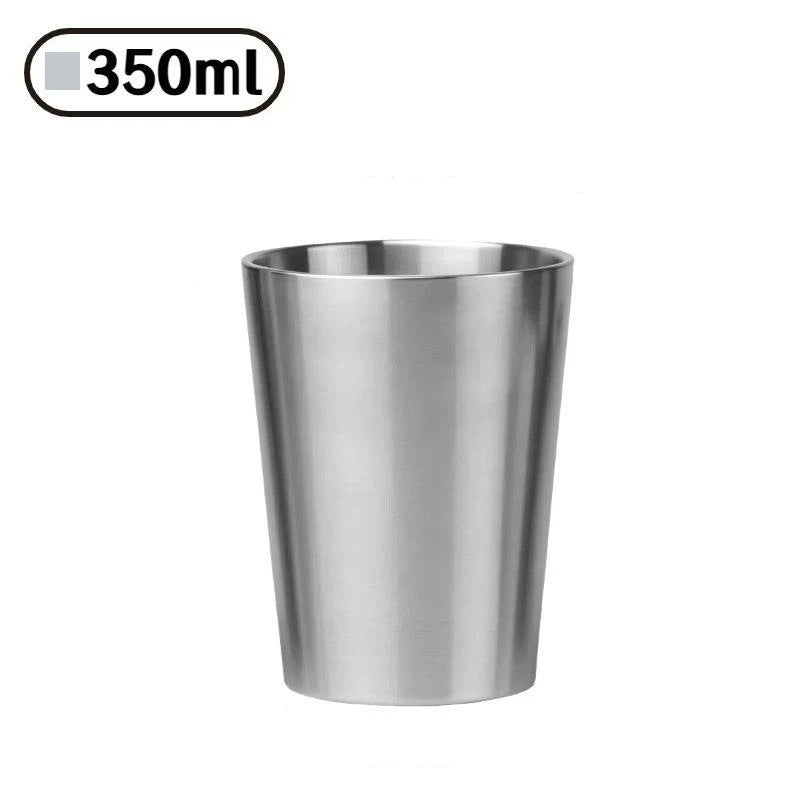 260 300 350 Stainless Steel Premium Drinking Cups Shatterproof Cold Qme C Silver