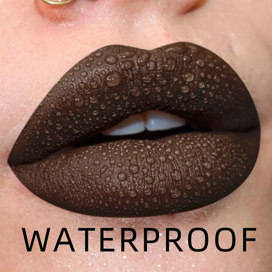19-color Matte Lip Gloss Nude Liquid Lipstick Waterproof Long Lasting Qme 07