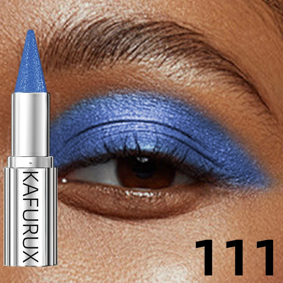 12 Colors Metallic White Black Purple Eyeshadow Pencil Glitter Liner Qme 111