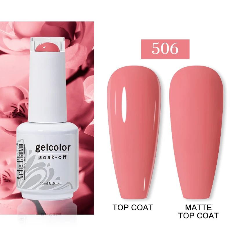 Arte Clavo Gel Polish Nail Supplies Professionals Art Semi Permanent Qme 506