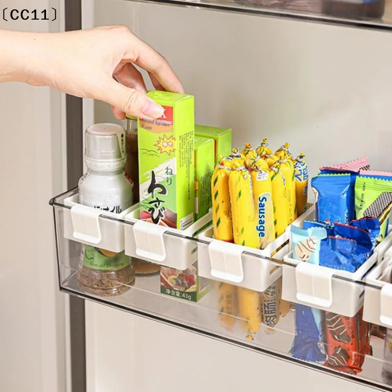 CC11Multifunctional Refrigerator Side Door Retractable Rtorage Box Qme